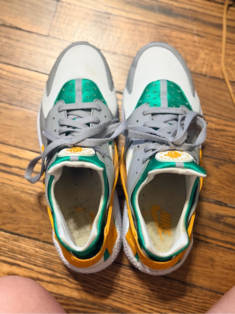 Nike Air Huarache Lucid Green Brazil 318429-302 Men's Size 12 Sneakers